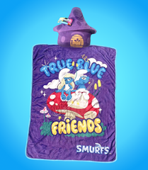 Smurfs "True Blue Friends" Pillow Blanket