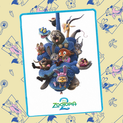 Zootopia 2 Movie Poster Plush Blanket