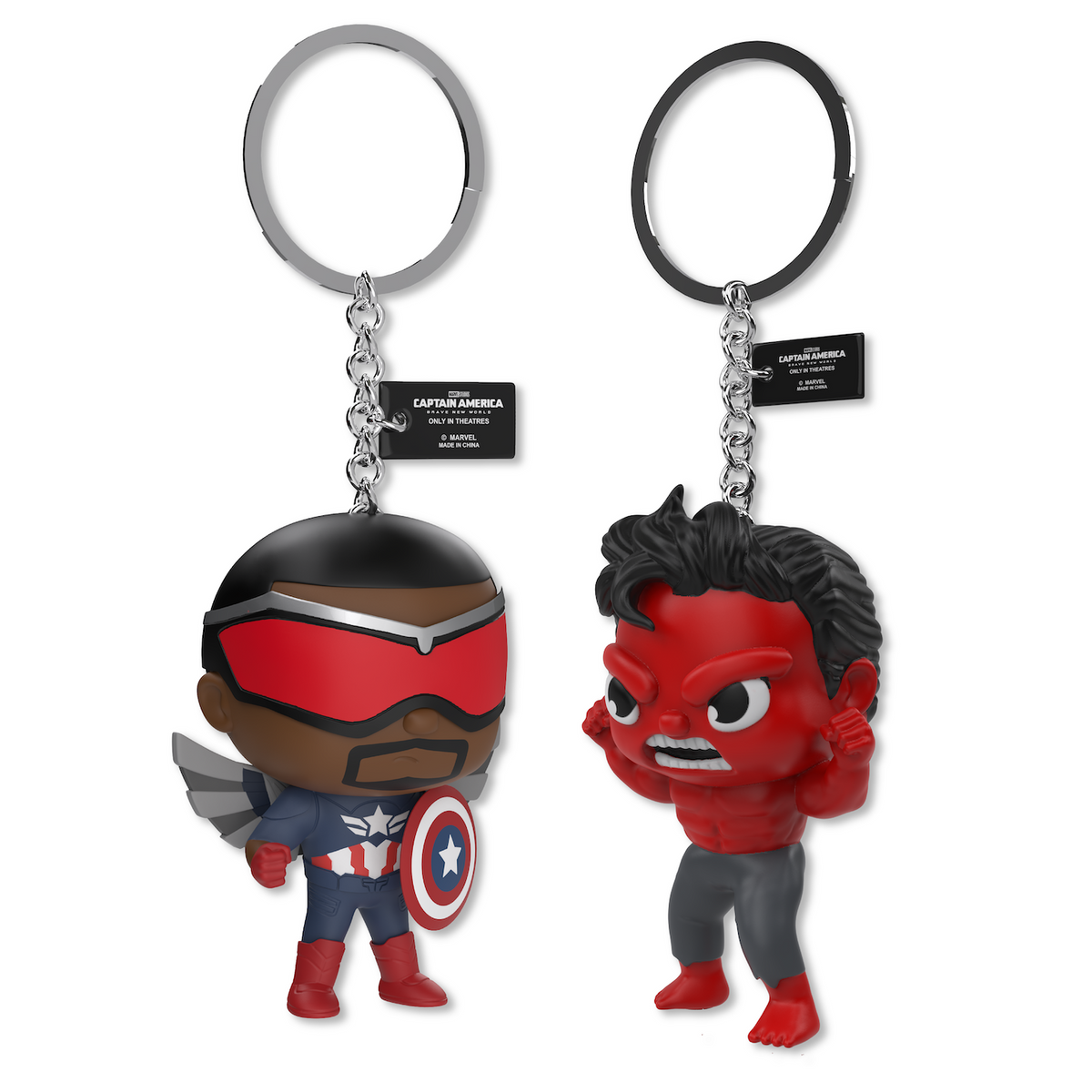 Captain America: Brave New World - Captain America & Red Hulk Keychain Set