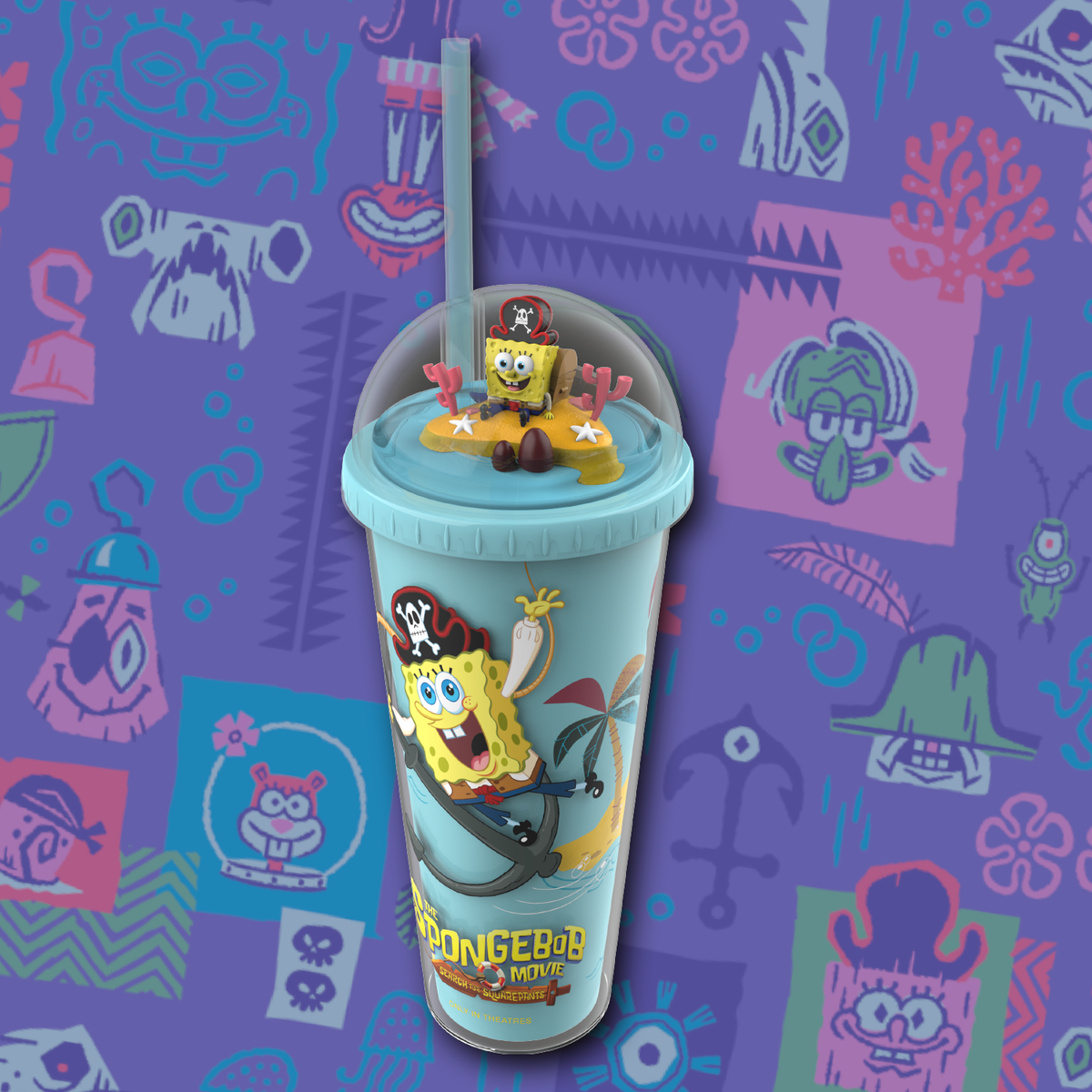 The SpongeBob Movie: Search for Squarepants 20oz Island Scene Dome Lid Tumbler