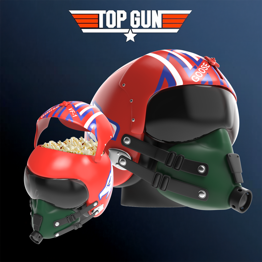 Top Gun 40th Anniversary 130oz Goose Helmet Popcorn Bucket Top Gun 40th Anniversary 130oz Goose Helmet Popcorn Bucket