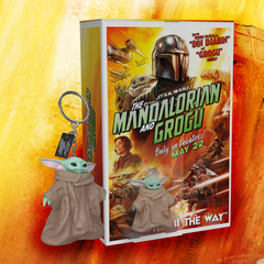Star Wars: The Mandalorian and Grogu 130oz Tin Popcorn Box with Keychain (2 Styles)
