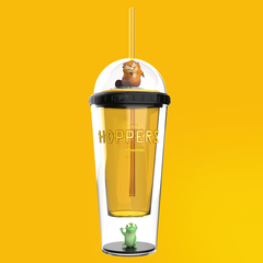 Hoppers 16oz Dome Lid Tumbler with Mabel and Tom Miniatures