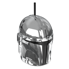 Star Wars: The Mandalorian and Grogu 32oz Mandalorian Helmet Electroplated Bottle