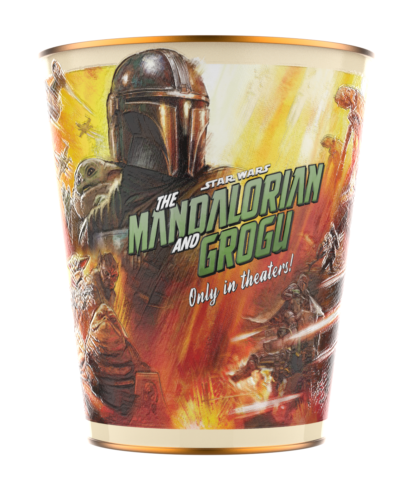 Star Wars: The Mandalorian and Grogu 230oz Metal Popcorn Bucket