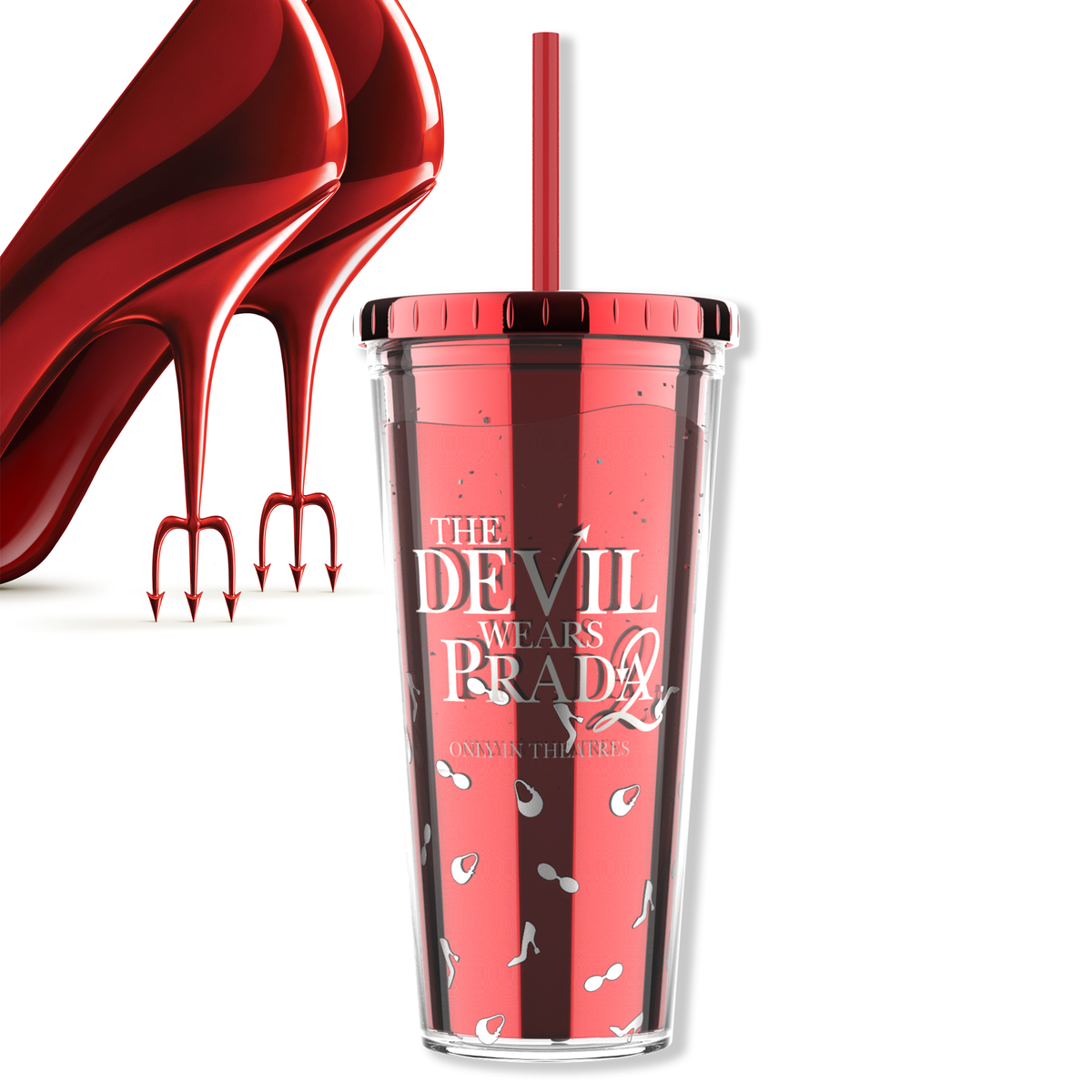 The Devil Wears Prada 2 20oz Tumbler with Floating Confetti