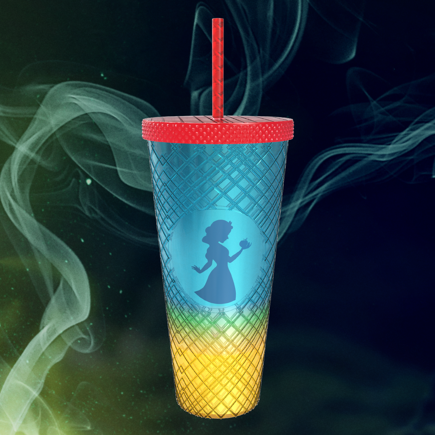 Snow White Yellow & Blue Diamond Cup