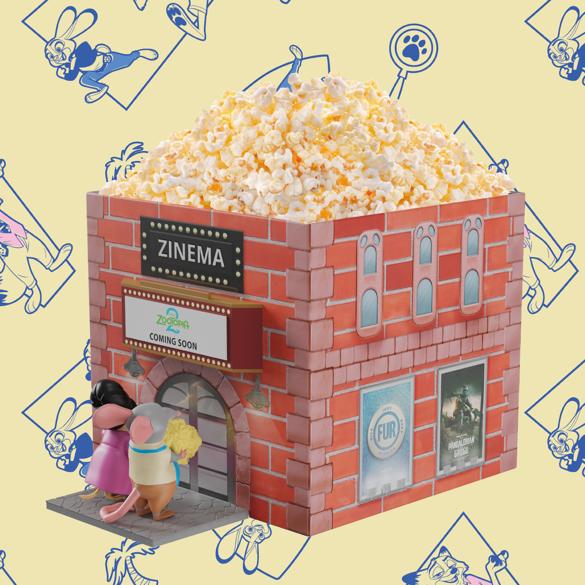 Zootopia 2 130oz. Zinema Popcorn Bucket