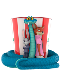 Zootopia 2 130oz Judy, Nick, and Gary Popcorn Bucket